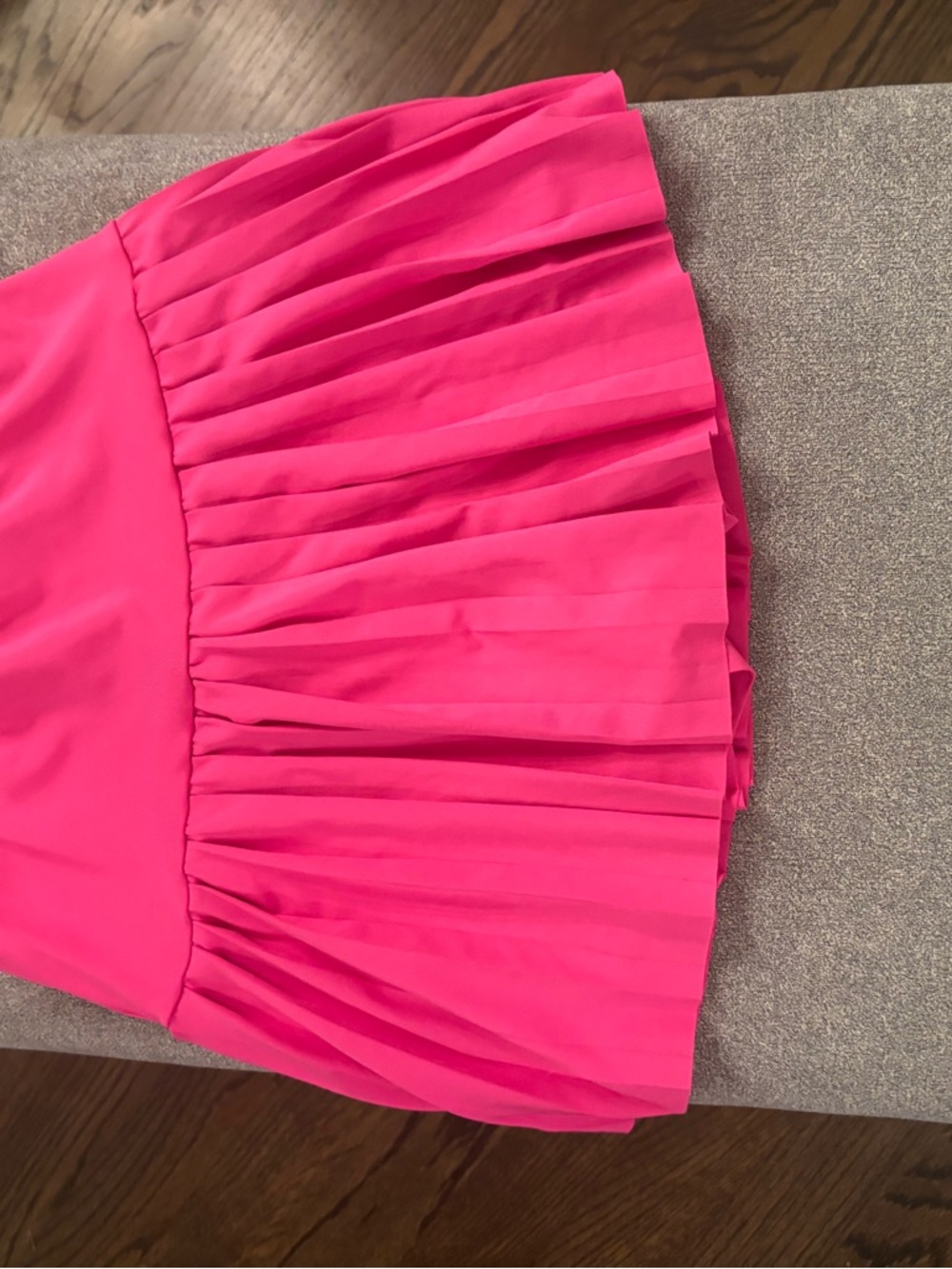SHEIN Hot Pink Pleated Mini Skirt
